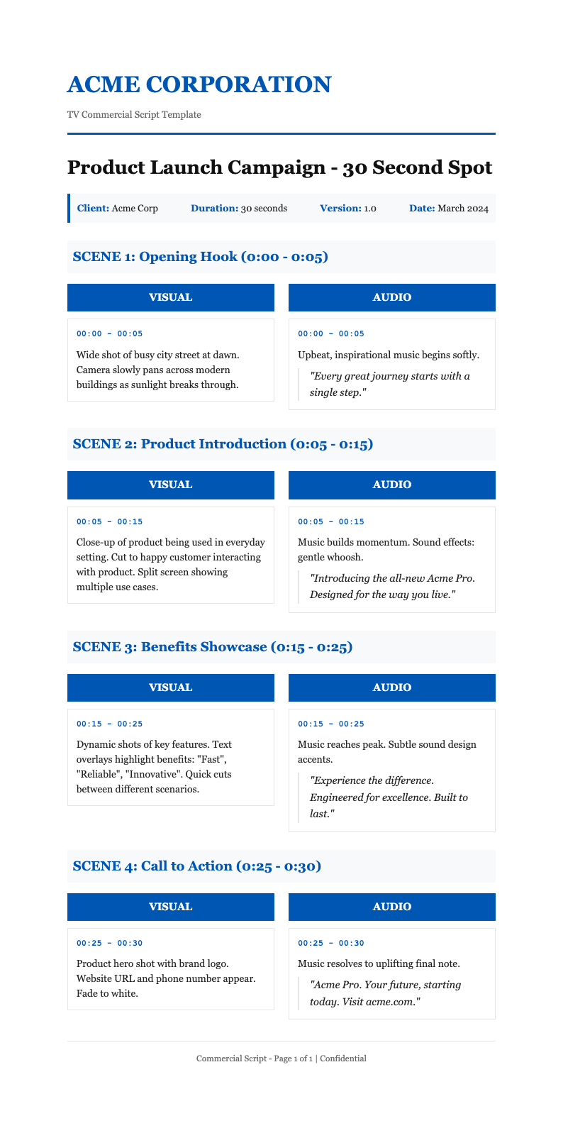 Classic professional commercial script